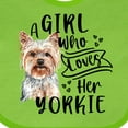 thumbnail image 4 of Inktastic A Girl Who Loves Her Yorkie Boys or Girls Baby Bib, 4 of 4
