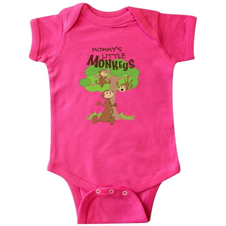 

Inktastic Mommy s Little Monkeys- with 2 Gift Baby Boy or Baby Girl Bodysuit