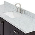 thumbnail image 6 of Ariel Cambridge 67 Inch Single Rectangle Sink Vanity With Carrara White Marble Countertop With 1.5 Edge In Espresso, 6 of 10