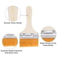 thumbnail image 4 of Unique Bargains 3' Width Small Paint Brush Natural Bristle with Wood Handle Painting Tool 5 Packs, 4 of 5