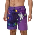thumbnail image 2 of Fotbe Astronaut Men’s Swim Trunks Quick Dry Swim Shorts Board Shorts with Mesh Lining-Small, 2 of 9