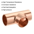 thumbnail image 4 of Uxcell Tee Copper Fitting 3 Way Welding Joint for HVAC Air Conditioner 1/2 Inch 5, 4 of 5