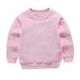 thumbnail image 4 of Fall Sweatshirt Outfits for kids, Girl Boy Long Sleeve pullover Tops and jogger Pants Set, solid color Athletic Sweatsuits Tracksuit Denim Two Piece Outfits for Children 8-9Y, 4 of 4