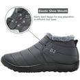 thumbnail image 3 of YAZI Winter Boots for Women Slip on Men's Snow Ankle Boots Lightweight Outdoor Footwear, 3 of 13