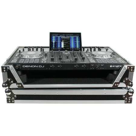 ProX XS-PRIME4 W Hard Flight DJ Road Case w/ Wheels For Denon PRIME4