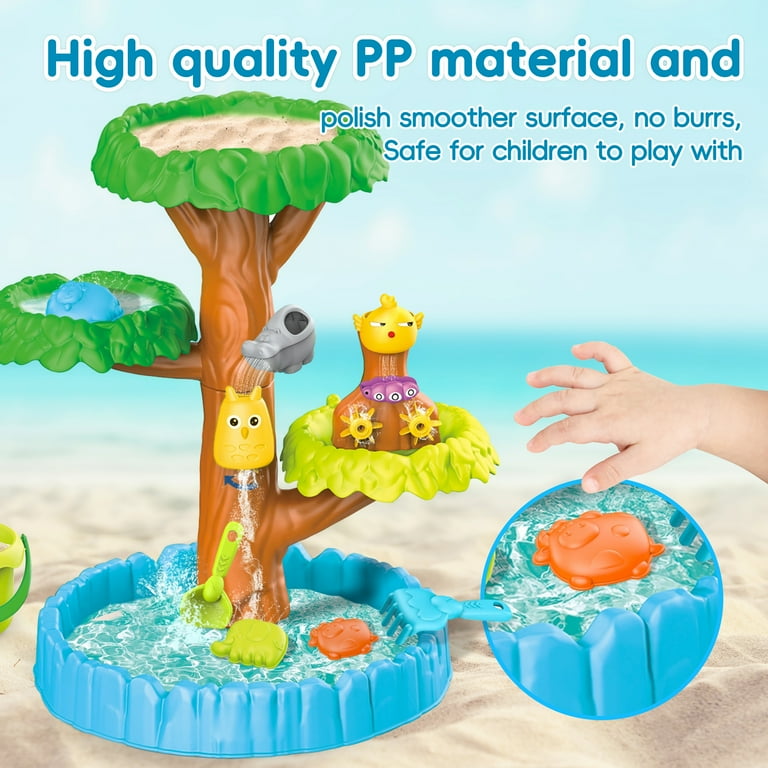 KOPPOP Water Table for Toddlers Sand and Water Play Set Outdoor