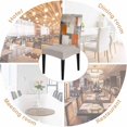 thumbnail image 5 of Burnt Orange Grey Dining Chair Cover Set of 6,Stretch Protectors Slipcover,Oil Painting Modern Abstract Art Spandex Kitchen Chair Seat Back Cushion Slip Cover for Dining Room,Party,Hotel,Ceremony, 5 of 6