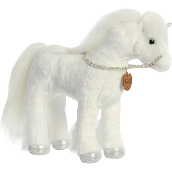 Aurora - Large White Breyer - Showstoppers - 11" Xavier - Exquisite Stuffed Animal