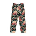 thumbnail image 6 of Uemuo Rose Flowers Pattern Men's Wide Leg Palazzo Lounge Pants with Pockets Light Weight Loose Comfy Casual Pajama Pants-Large, 6 of 9