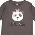 thumbnail image 4 of Inktastic Big Sis Panda Sister Announcement Girls Long Sleeve Toddler T-Shirt, 4 of 5