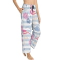 thumbnail image 2 of Sigee Flamingo and Pineapple Print Women's Soft Pajama Pants - Breathable and Comfortable Lounge Sleep Bottoms with Elastic Waistband and Pockets-, 2 of 9