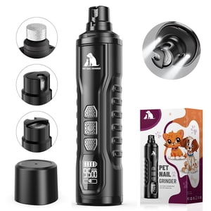 Skdwakiz Professional Pet Nail Grinder with Dual LED Lights