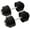 I1. 105LB or 52.5LBS Dumbbell Pair - Black, variant on Old School Adjustable Dumbbell Set with Weight Plates, Star Lock Collars/Connector, 40lbs to 200lbs Adjustable Weight Plates Set