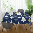 thumbnail image 6 of 60"x60" Christmas Tree Tablecloth, Waterproof Washable Polyester Square Table Cover, Durable Tablecloth for Kitchen Dining Table Party Decor, 6 of 7