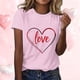 thumbnail image 2 of RKSTN Valentines Gift Valentine Shirts for Women Oversized Crewneck Valentine's Day Graphic Print Short Sleeve T Shirts Pullover Top Womens Casual Round Neck Plus Size Loose Comfy Summer Tee Shirts, 2 of 6