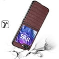 thumbnail image 3 of For Motorola Razr 2024 Premium Slim Thin PU Vegan Leather Rugged Flip Snap On Hybrid Shockproof TPU Shell Durable Cover ,Xpm Phone Case [ Brwn ], 3 of 12