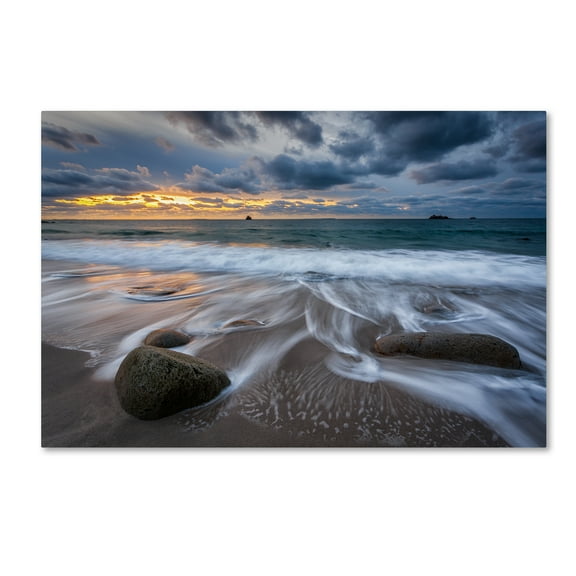 Trademark Fine Art 16x24 Landscape Canvas Wall Art 'The Song of Water' by Mathieu Rivrin