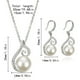 thumbnail image 4 of Silver Pearl Rhinestone Set Collar de perlas Pendientes Set de perlas de imitación de boda de cristal collar de novia Pendientes de regalo para las mujeres, 4 of 8