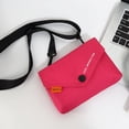 thumbnail image 4 of Bolso de mano para mujer, bolso de viaje femenino sencillo de nailon a la moda (rosa), 4 of 5