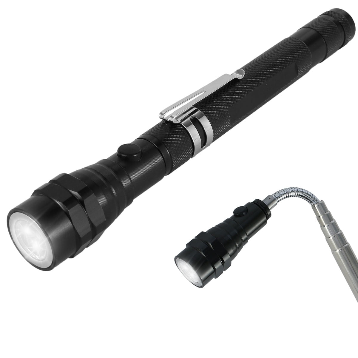 3 LED Telescopic Magnetic Torch Multipurpose Flash Light for Camping Travel Work 