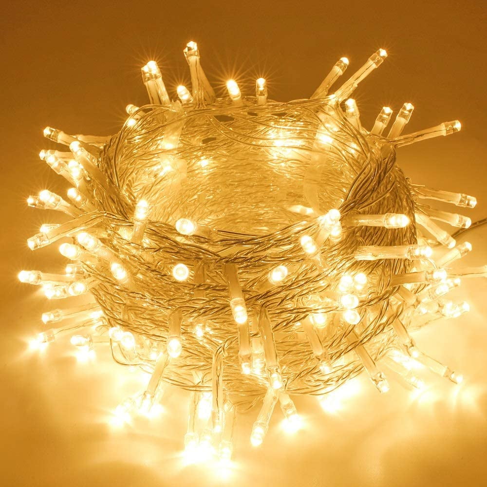 65.6FT String Lights Outdoor/Indoor, 200 LED Super Bright Christmas Lights,  Waterproof 8 Modes Fairy Lights for Christmas Tree Garden Patio Party  Wedding - Walmart.com