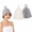 Gray, White, variant on 2-Pack Sauna Hats for Men & Women, Soft Cotton Sauna Cap for Traditional Sauna, Sauna Accessories Sauna Hair Protector, Comfortable and Durable Heat Protection for Steam Room, Banya,Bath House