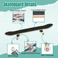 thumbnail image 4 of 31'' Complete Skateboard 7 Layer Canadian Maple Double Kick Deck Skateboards Abstract Marble colorful art texture Skate Board for Beginner Adult Gifts, 4 of 5