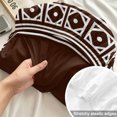 thumbnail image 4 of King Size Fitted Sheet Set - Bohemian Floral Tile 3 Piece Bedding Sets 16" Deep Pocket Fitted Sheet with 2 Pillowcases, Brown Boho Sounthwest Middle Century Brushed Microfiber Hotel Luxury Bed Sheets, 4 of 9