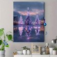 thumbnail image 4 of Winter Christmas Trees Canvas Print, Suitable for Living Room, Bedroom, Dining Room, Office, Holiday & Party Decor, 4 of 8