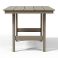 thumbnail image 4 of WestinTrends Ashore 6-Piece Outdoor HDPE Patio Dining Table Set with Bench, Weathered Wood, 4 of 9