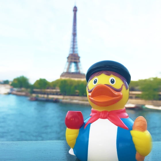 French Paris Rubber Duck