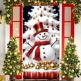 thumbnail image 5 of Christmas Snowman Door Cover - Holiday Decorations, Festive Party Supplies, Xmas Door Curtain, Seasonal Home Decor, Christmas Door Hanging, 5 of 6