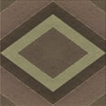 thumbnail image 1 of Ahgly Company Machine Washable Indoor Square Transitional Chocolate Brown Area Rugs, 6' Square, 1 of 7