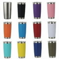 thumbnail image 3 of 20OZ Custom Logo Thermal Mug Beer Cups Stainless Steel Vacuum Insulated Tumbler Thermos With Lid Coffee Mug Water Bottle for Car, 3 of 29