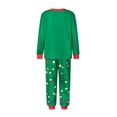 thumbnail image 4 of Elippeo Christmas Family Pajamas Matching Set Santa Claus Print Long Sleeve Tops and Pants Loungewear Soft Sleepwear, 4 of 10