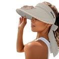 thumbnail image 3 of Kcolen Mens Sun Hat Packable Stylish Sun Visor Hat for Women with Wide Brim Adjustable Design Ideal for Outdoor Sports and Beach Travel, 3 of 5