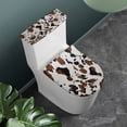 thumbnail image 3 of HELLHERO Elastic Fabric Lid Cover Set for Toilet for Bathroom Supplies Easter Toilet Seat Protector with Stretch 2 Pack, 3 of 7