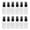Clear, variant on 12 Pack Travel Size Empty Refillable Bottles Fine Mist Sprayer For Toiletries And Personal Care Leak Proof Design