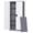 Grey White, variant on Metal Garage Storage Cabinets with Lock Door and Adjustable Shelves, Steel Tool Cabinets for Home,Office,Warehouse Organisieren (Black Grey, 72" H)
