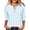 Light Blue, variant on 3/4 Sleeve Tops for Women Gingham Check Button Front Relaxed Fit Casual Blouse for Fall (Orange, S)