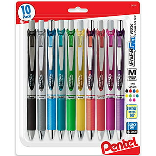 Pentel RSVP Ballpoint Pen, (0.7mm) Fine Line, Assorted Ink 5-Pk 