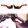 thumbnail image 4 of Unique Bargains 1 Pair Motorcycle Brake Clutch Levers Adjustable Folding CNC for Kawasaki ZX6R 636 2019-2021 Red, 4 of 6