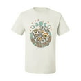 thumbnail image 2 of Wild Bobby I Only Told The Moon, Moon Phases Daisies and Butterflies Vintage Men Tee, White, 4X-Large, 2 of 6