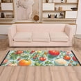 thumbnail image 2 of Yayeee Runner Rug for Bedroom 2'x6' Machine Washable Hallway Non Slip Mat, Green Floral Tomatoes, 2 of 8