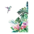 thumbnail image 1 of WIFKLSIIPG Tropical Leaf Flower Bird Wall Sticker Living Room Decor Mural Art DIY Home Decal, 1 of 8