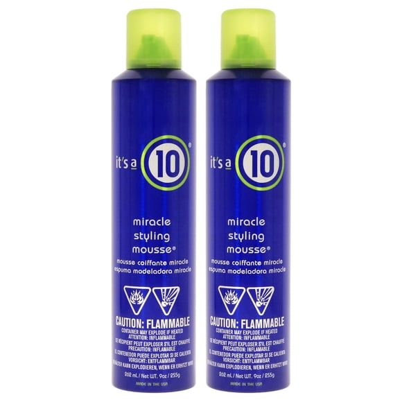 Miracle Styling Mousse by Its A 10 for Unisex - 9 oz Mousse - Pack of 2