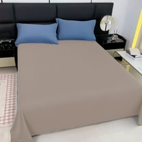 Ywuzuh Flat Sheet Twin/Queen/King/Full Sizes Machine Washable Hotel Bedding Soft Lightweight Easy Care