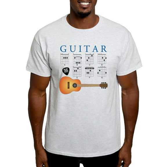 CafePress - Guitar 7 Chords Light T Shirt - Men's Classic Graphic T-Shirt