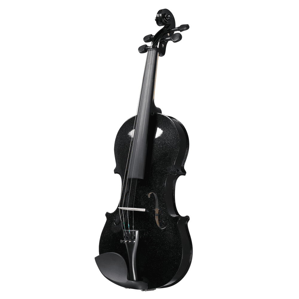 Tcbosik 4/4 Acoustic Violin Set, Acoustic Violin Beginner Set with Hard Case, Bow and Rosin, Fiddle Kit with Sordine, Extra Strings and Shoulder Rest, Black