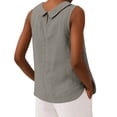 thumbnail image 4 of Tank Tops for Women Sleeveless Summer Shirts Athletic Loose Beach Workout Tops, Gray XL, 4 of 4